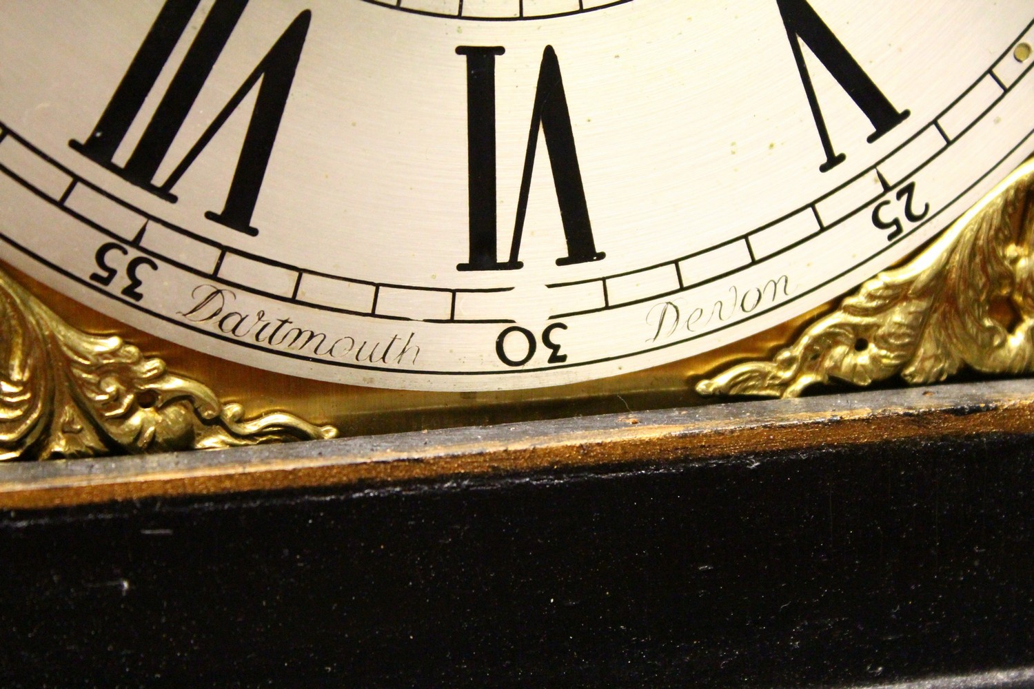 A GOOD BLACK LACQUER LONGCASE CLOCK, with chinoiserie decoration, silvered dial and eight-day - Image 3 of 6