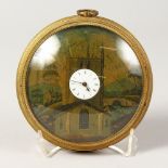 A GEORGIAN CIRCULAR SEDAN CLOCK by JOSEPH GLENNY, LONDON, No. 371, the face with a small circular