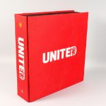 MANCHESTER UNITED FOOTBALL CLUB, OPUS, a large Limited Edition book, No. 0000/10,000, sample copy,