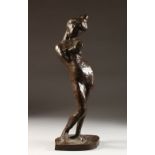 AFTER HENRI MATISSE A LARGE BRONZE OF MADELEINE. Signed Matisse 8/10. 22ins high.