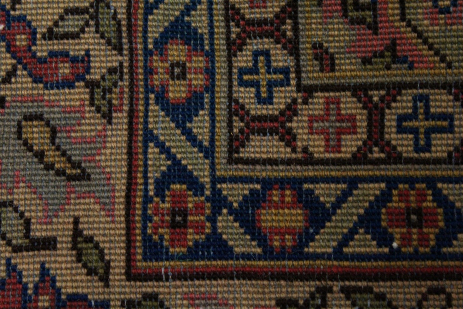 A PERSIAN CARPET, with rose ground, central motif, motifs to the border. 7ft 2ins x 7ft 4ins. - Image 8 of 10