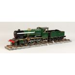 A GOOD LIVE STEAM LOCOMOTIVE AND TENDER, LNER 1469, 2.5-inch gauge, green and black livery,