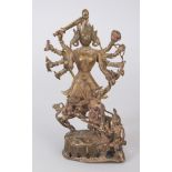 A Bronze Figure of Durga Slaying the Buffalo Demon (Mahisasuramardini), Bengal or Orissa, Eastern