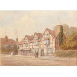 Frederick Edward Joseph Goff (1855-1931) British. "Shakespeare's House, Stratford on Avon", with