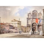 Anthony Pearce (20-21st Century) British. "Campo St Giovanni, Paulo, Venice", Watercolour, Signed,