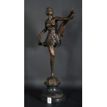 Bruno Zach (1891-1935) Austrian/Ukrainian. A Dancer, Bronze, Incised, with Foundry Stamp 'JB