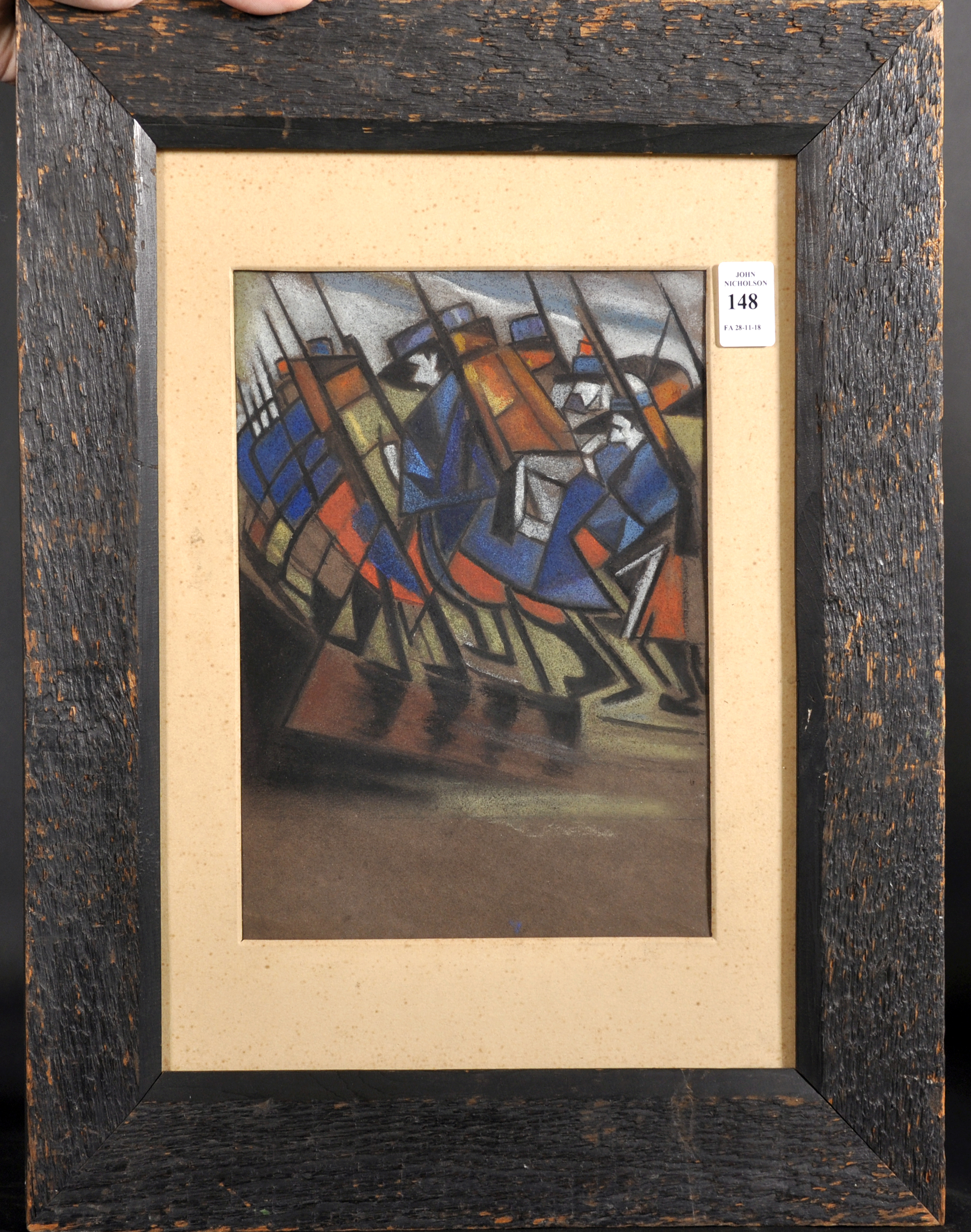 Christopher Richard Wynne Nevinson (1889-1946) British. Study for "Returning to the Trenches" (circa - Image 2 of 5