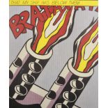 Roy Lichtenstein (1923-1997) American. "That My Ship was Below Them", Print, 24" x 19.75", and the