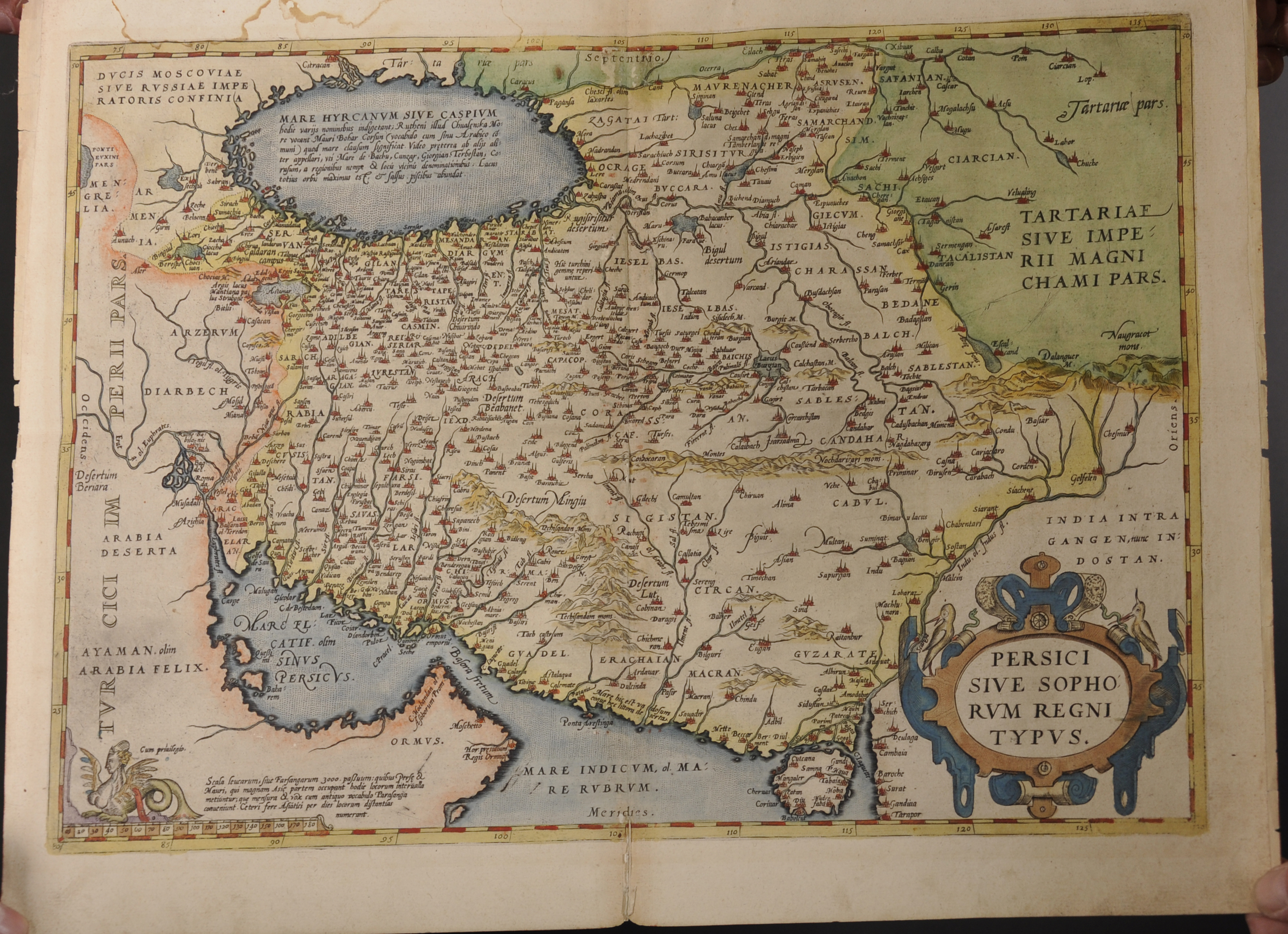 17th Century Dutch School. "Persici Sive Sophorum Regni Typus", A Map of the Persian Empire, - Image 2 of 4