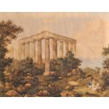 Circle of Hugh William Grecian Williams (1773-1829) British. Figures by Classical Ruins,