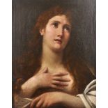 Attributed to Francesco Albani (1578-1660) Italian. The Penitent Magdalene, Oil on Canvas, Unframed,