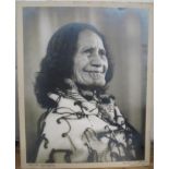 MAORI / NEW ZEALAND / PHOTOGRAPHY: large portrait of Maori woman with tattooed chin, 'Hema