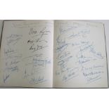 [ENTERTAINMENT MUSIC etc.] PHILIPS family (of the Dutch electronics dynasty), guestbook, 1950's with