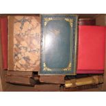 BINDINGS, misc. 19th c. & later leather-bound (1 box).
