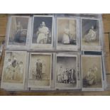 BENGAL / INDIA: group of 32 cartes-de-visite photographs of Indian people, including Maharajahs
