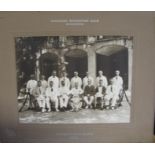 HONG KONG: large team photo of the Dockyard Recreation Club Winners, Hong Kong Rifle League 1922-