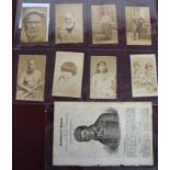 MAORI / PHOTOGRAPHY: group of 8 carte-de-visite size photographs of Maoris, albumen, circa 1860's;