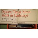 FREYA STARK, coll'n of books incl. signed, limited edn of "Space, Time and Movement in Landscape,"