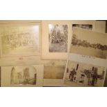 [PHOTOGRAPHS] q. of 19th c. & later photos mounted or loose, large & small formats (1 box).