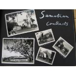 SOUTH-EAST ASIA: Large captioned album of a tour of Sumatra, Borneo, Malaya, Indonesia, Bali, Middle