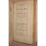 BOOK of COMMON PRAYER, 12mo, panel calf, L., 1766; bound with Psalms, 1796, etc. (1).