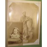 [SCRAP/OCCASIONAL ALBUM] 4to leatherbound Hobbs family (Kent, print trade) with ms. texts,