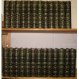 SCOTT (Walter) The Waverley Novels . . . Library Edition, 25 vols, 8vo, illus., green crushed half-