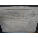 INDIA MAP/ SIKH WAR 1846: plan of the Battle of Sabraon, previously folded, 45 x 57 cm. (1).