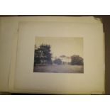 [PHOTOGRAPHY] 10 large format photos, mounted, incl. 1 of a country house (unidentified) with