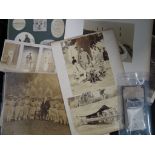INDIA / PHOTOGRAPHY: box of assorted 19th century photographs of India, with a photo album of