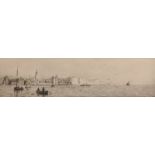 Rowland Langmaid (1897-1956) British. "Old Portsmouth", Etching, Signed and Inscribed in Pencil,