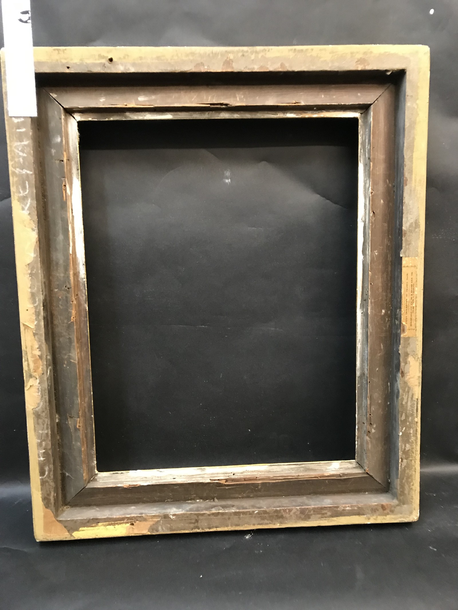 19th Century English School. A Gilt Composition Swept Frame, 20.25" x 15.5" (rebate). - Image 3 of 3