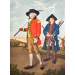 After Lemuel Francis Abbott (1760-1803) British. "The Golfers at Blackheath", Printed by C