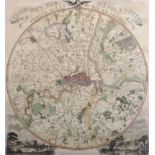 John Fairburn (18th Century) British. "Twelve Miles Road, London", Map, 22" x 20.5".