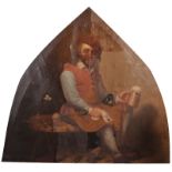 18th Century Dutch School. Study of a Toper, reading a Letter, holding a Jug of Beer, Oil on