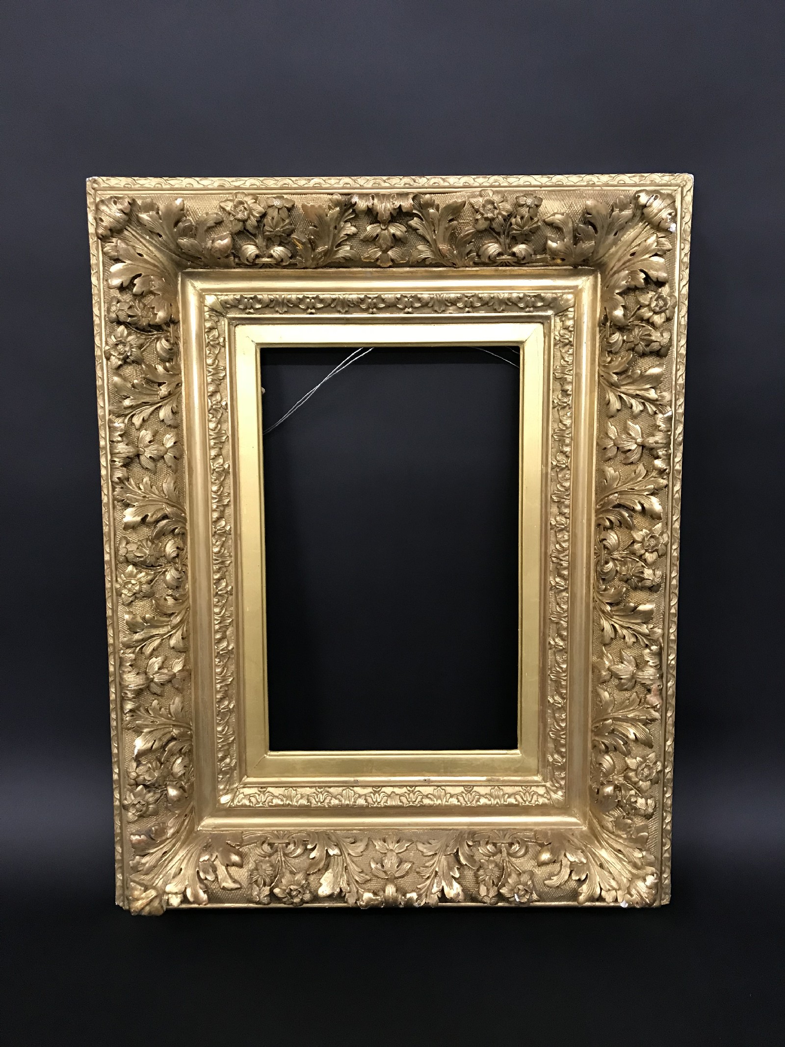 19th Century French School. A Fine Gilt Composition Barbizon Frame, 16" x 10" (rebate). - Image 2 of 3