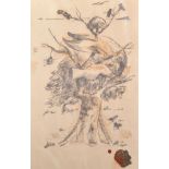 After Hieronymus van Aken Bosch (c.1450-1516) Dutch. Study for an Abstract work of a Tree with a