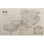 Thomas Bowen (?-1790) British. "Thurstable Instree & Tendring", Map, 11.5" x 18.75"