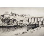 William Douglas Macleod (1892-1963) British. "On the River Ranu Dinan", Etching, Artist's Proof,