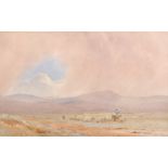 A... H... Elton (19th Century) British. "A Gathering Storm", Watercolour, Signed with Initials and