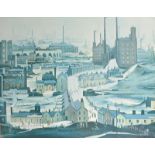 After Lawrence Stephen Lowry (1887-1976) British. An Industrial Town, Print, 21.75" x 29".