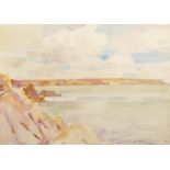 Wilfred Gabriel de Glehn (1870-1951) British. A Rocky Coastal Scene, Watercolour, Signed,