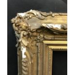 19th Century English School. A Gilt Composition Frame, with Swept and Pierced Centres and Corners,