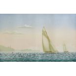 20th Century English School. "Offshore Breezes 1", Lithograph, Indistinctly Signed, Inscribed and