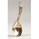 A WILLIAM IV VICTORIAN QUEENS PATTERN CADDY SPOON. London 1837.