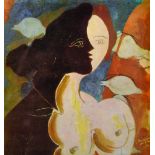 After George Braque (1882-1963) French. "Face et Profil", Photographic Reproduction, Stamped with