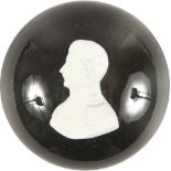 A PAPERWEIGHT with Prince Albert. 2.25ins.