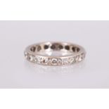 A DIAMOND ETERNITY RING.