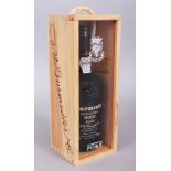 BURMESTER RUBY PORT, 37.5cl, in wooden box.