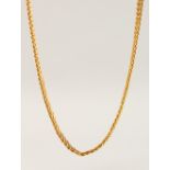 A 9CT GOLD NECKLACE, 10gms.